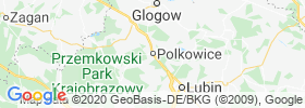 Polkowice map